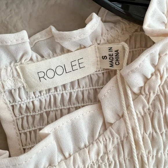 NWT Roolee Smocked Midi Dress - Picture 7 of 10